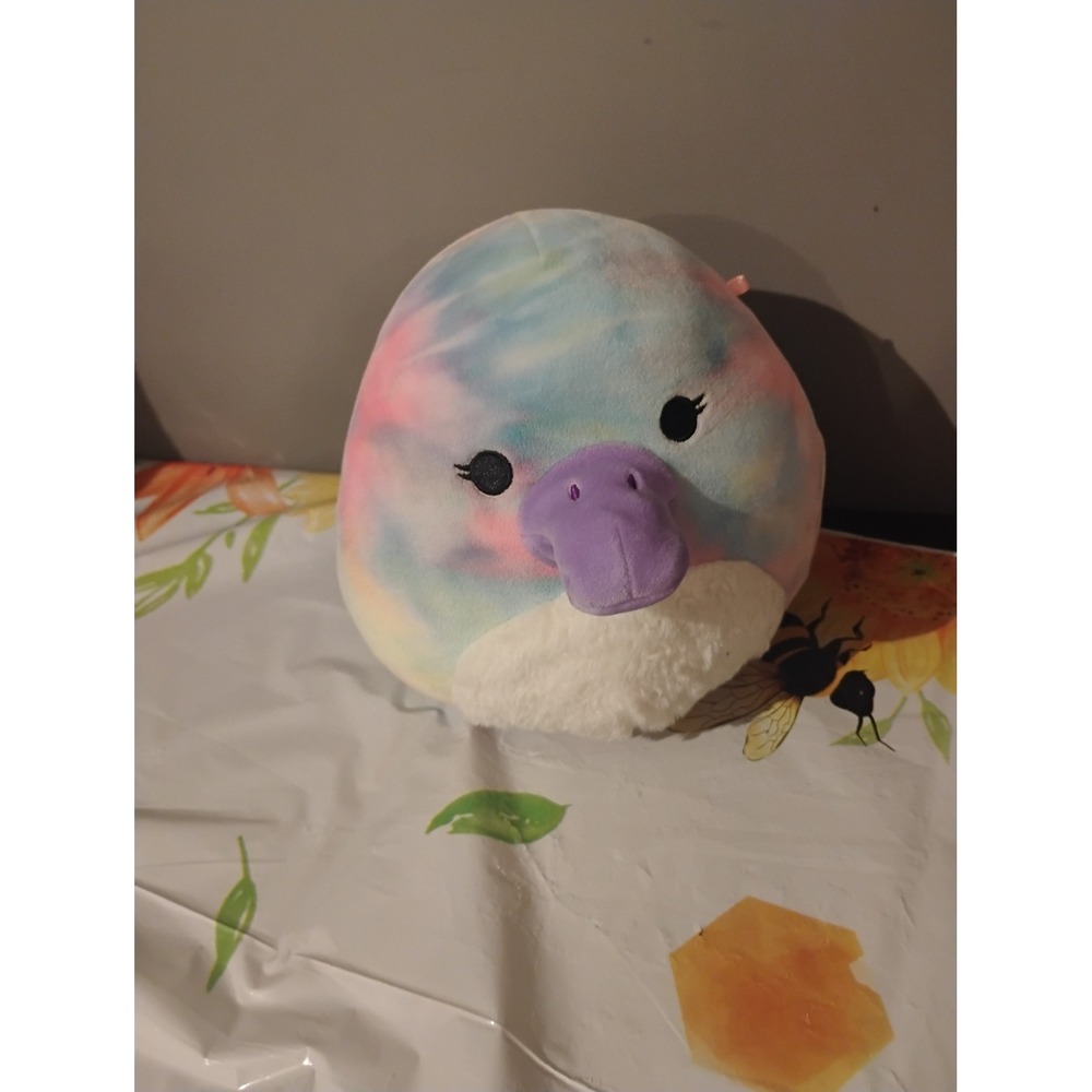 Squishmallows Selma the Platypus 8 Inch Tie Dye Pastel Plush Kellytoy Toy